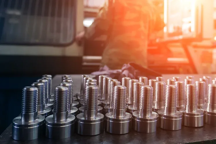 CNC machining on the shop floor at California Fastener