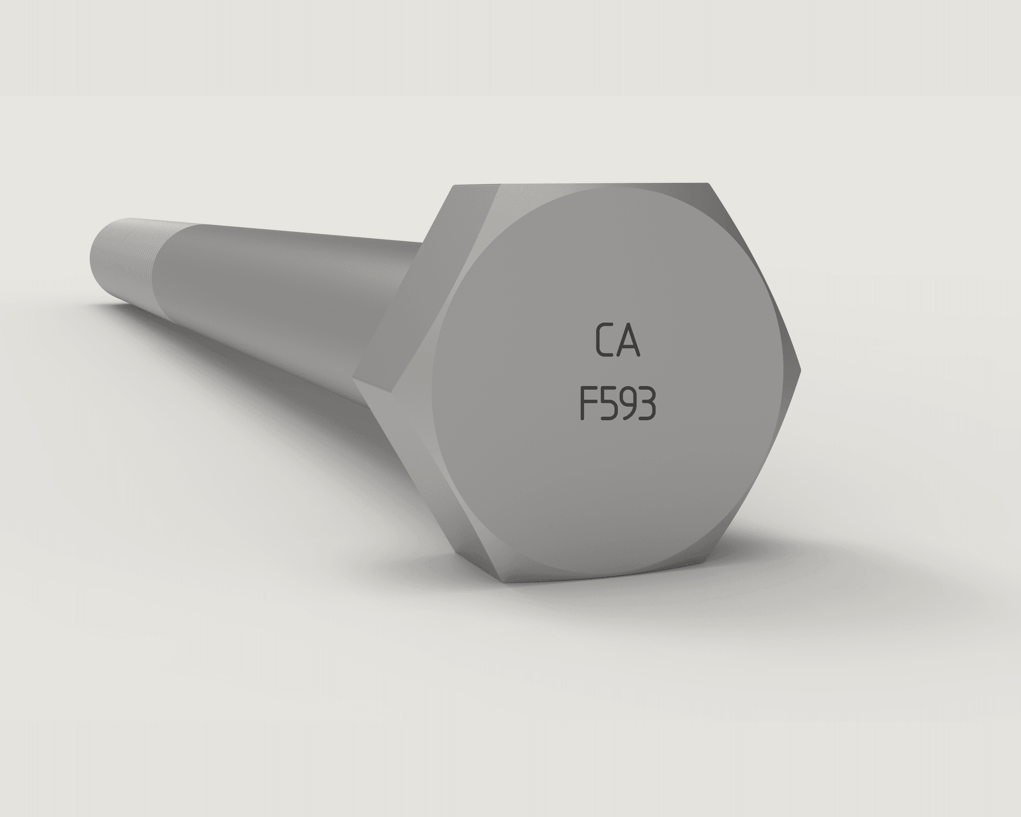 F593 stainless steel anchor bolt render