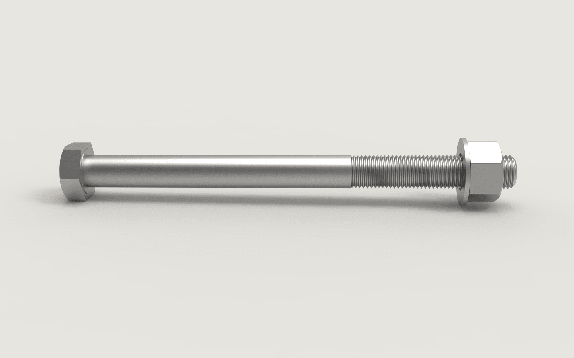 F1554 headed anchor bolt with hex nut and washer