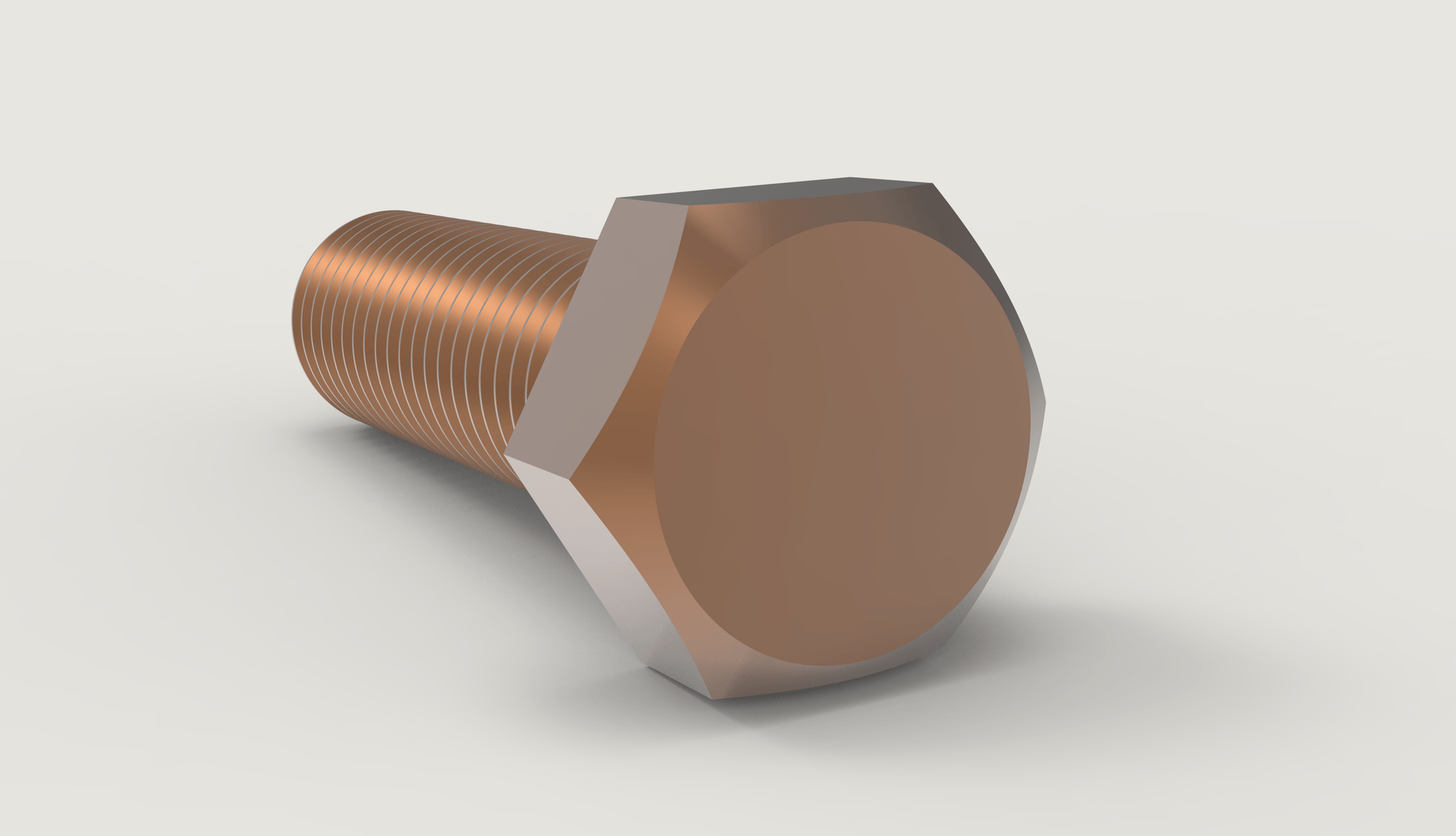 Silicon bronze hex head bolt