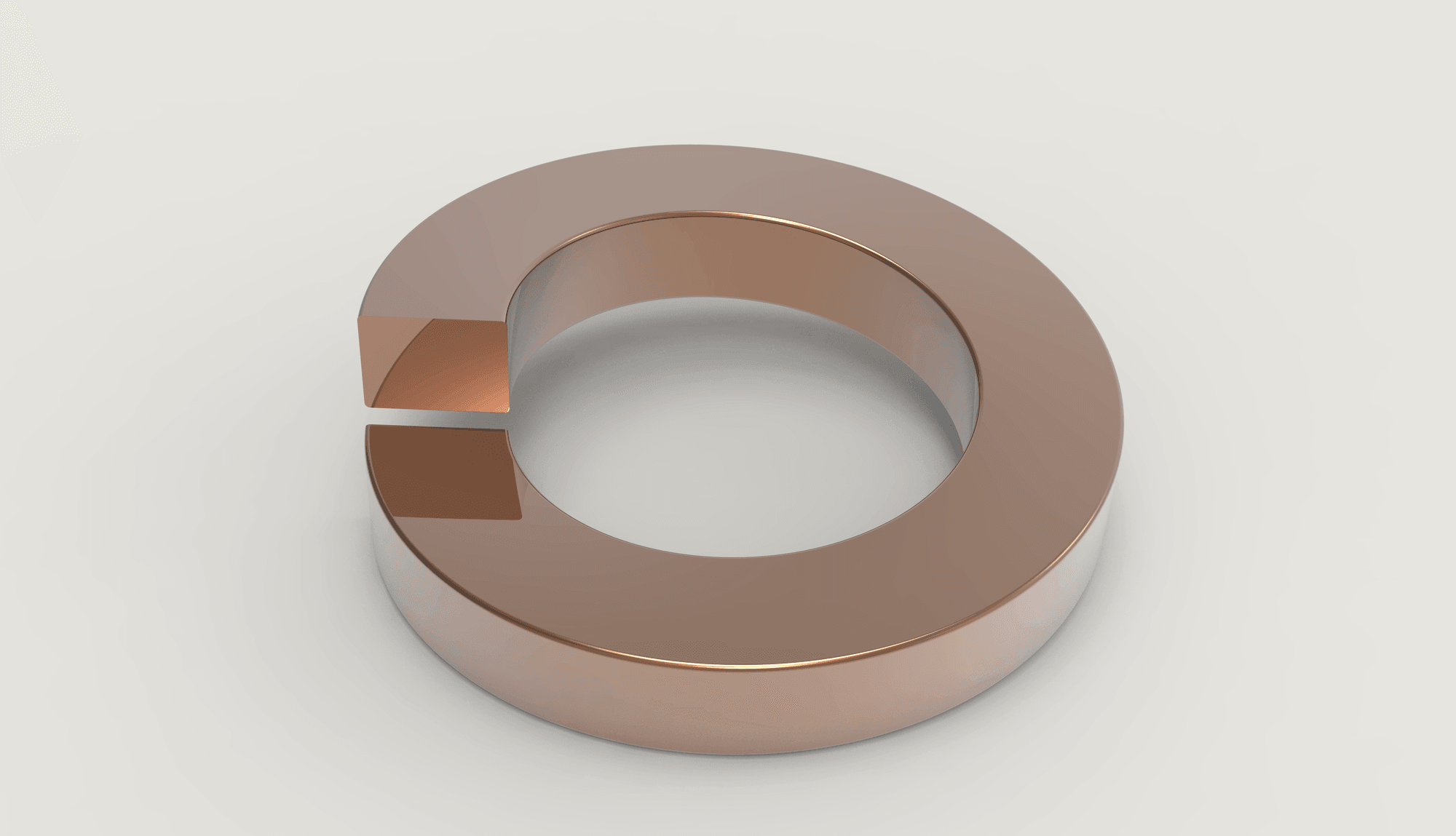 Silicon bronze split-ring lock washer