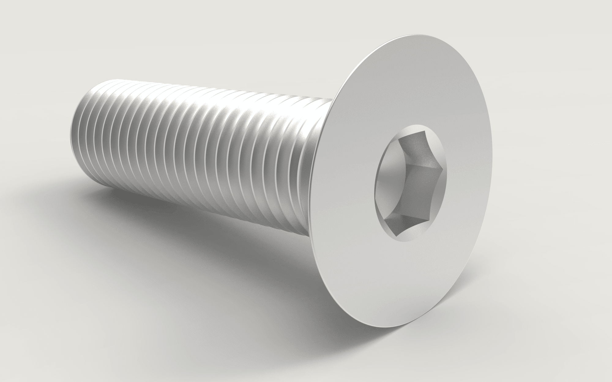 Stainless flat head socket screw