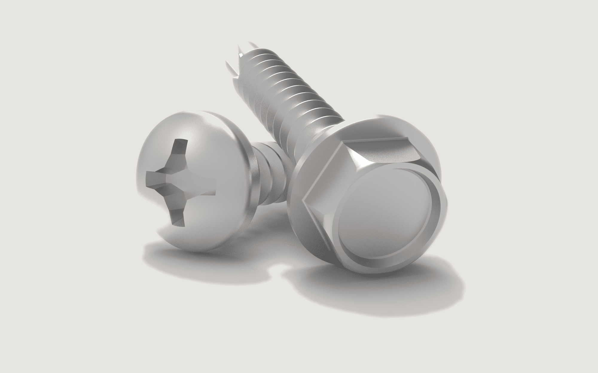 Stainless self-tapping sheet metal screw